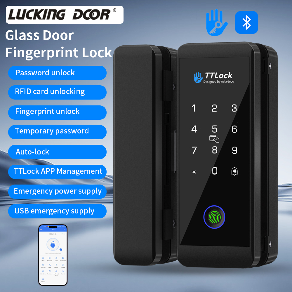 TTLOCK 스마트 글라스 잠금장치 지문 인식 13.5 - Glass Door Hinge 리뷰 및 가격